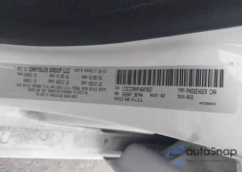 2015 Chrysler 200 Limited from USA, damaged, VIN 1C3CCCABXFN607657